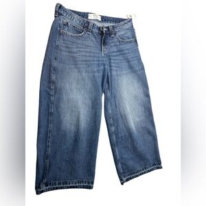 Hollister Washed Blue Relaxed Fit Jeans
Length 28”